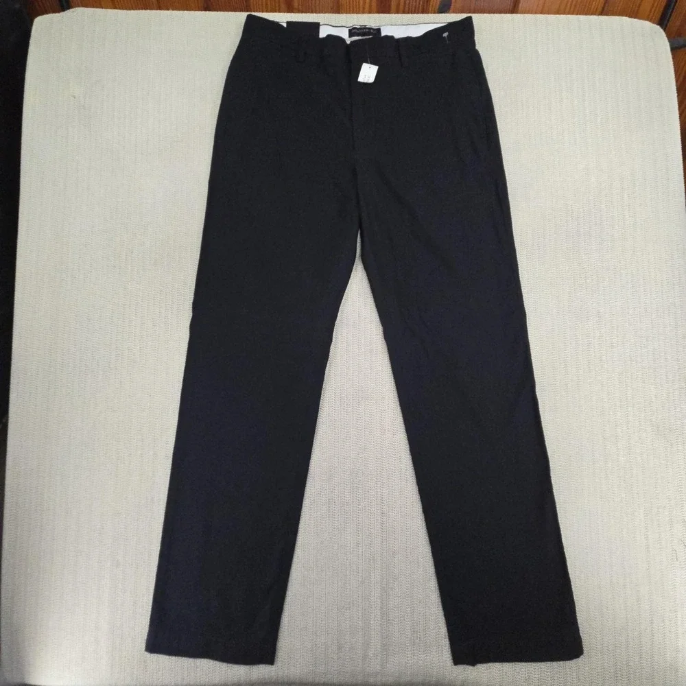 Banana Republic Pants Mens 33x33 Black Corduroy Chino‎ Flat Front Casual